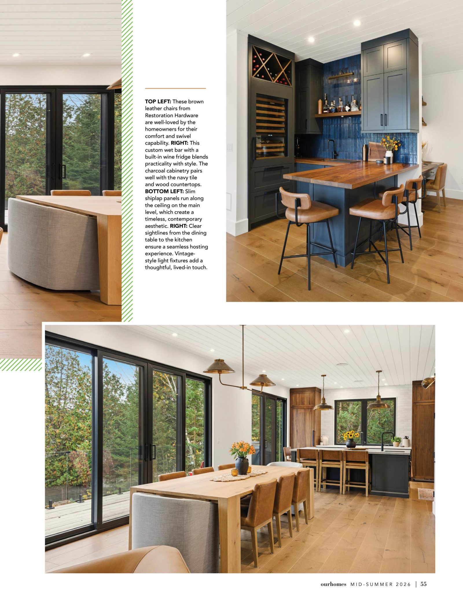 The Magic of Lake Joseph, Our Homes Muskoka Mid-Summer 2026, page 55 — Black Fir Cottage by Corbin Patten Designs