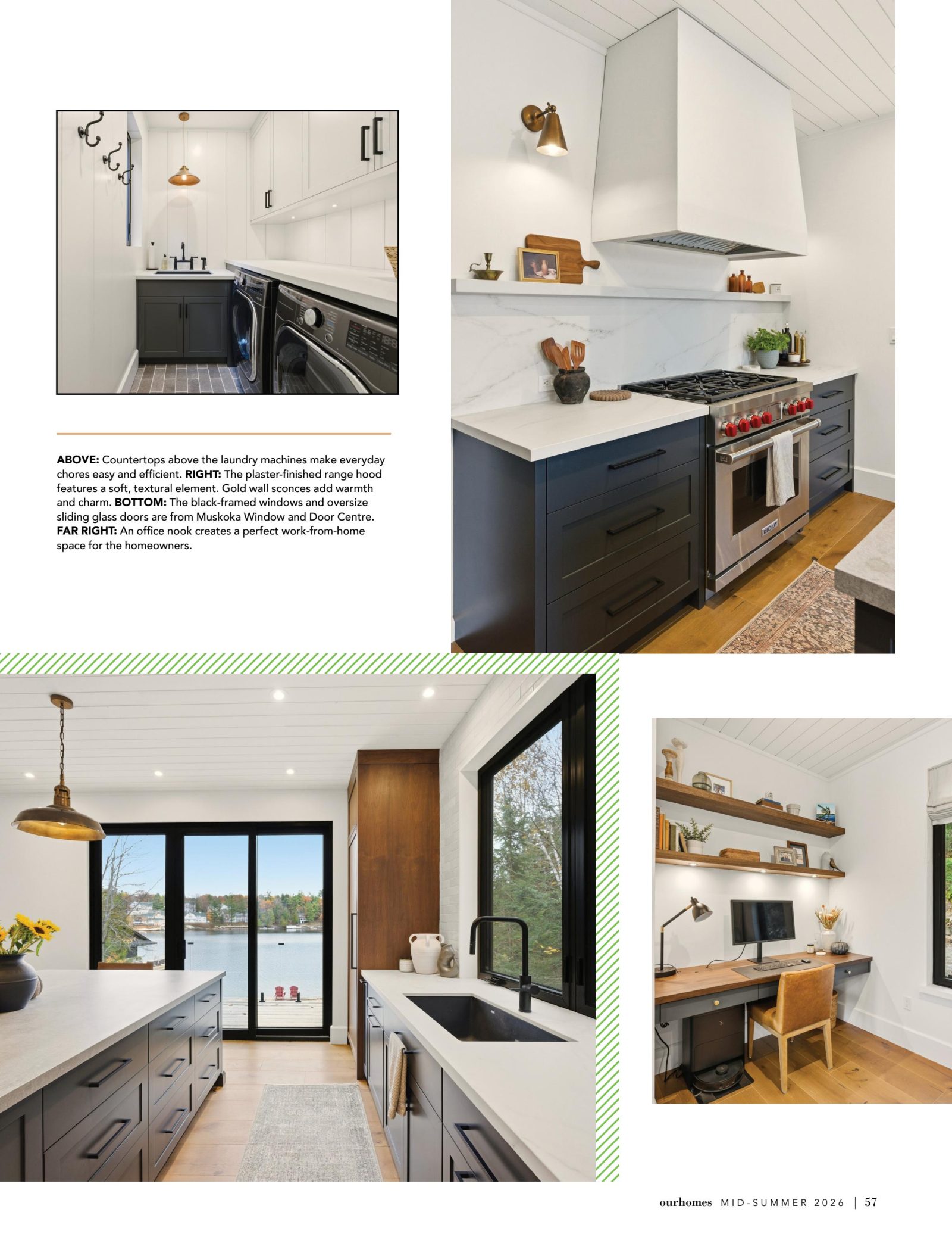The Magic of Lake Joseph, Our Homes Muskoka Mid-Summer 2026, page 57 — Black Fir Cottage by Corbin Patten Designs