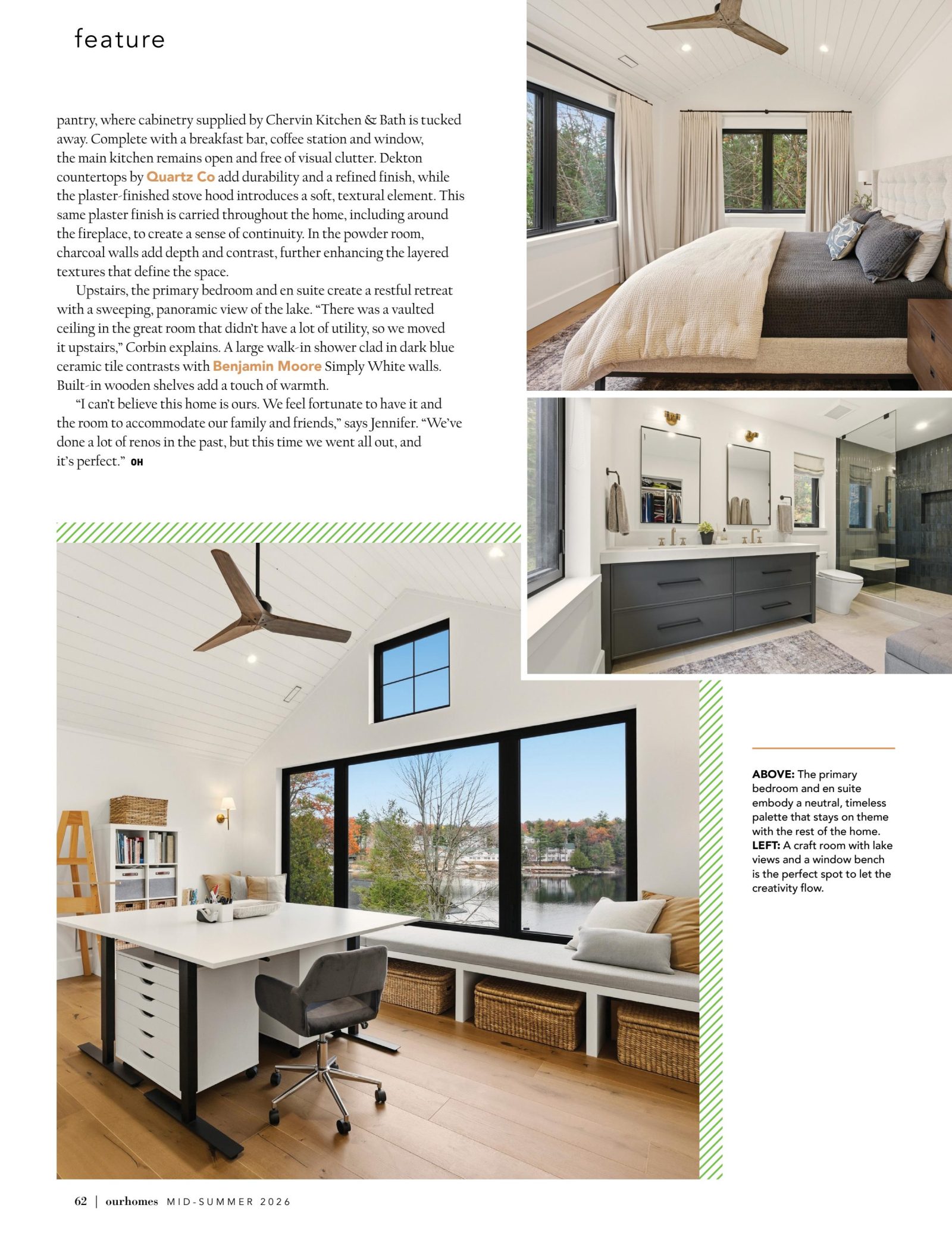The Magic of Lake Joseph, Our Homes Muskoka Mid-Summer 2026, page 62 — Black Fir Cottage by Corbin Patten Designs